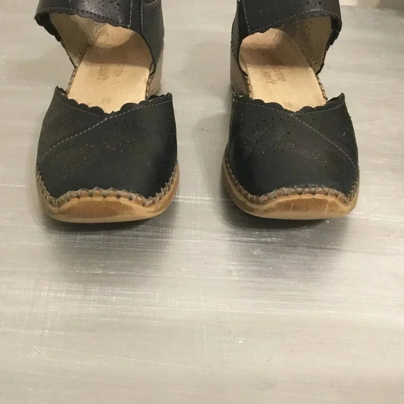 Remonte Soft Casual Comfort Mary Jane's Perforated Leather Black EU 38  US 7 - Picture 7 of 10